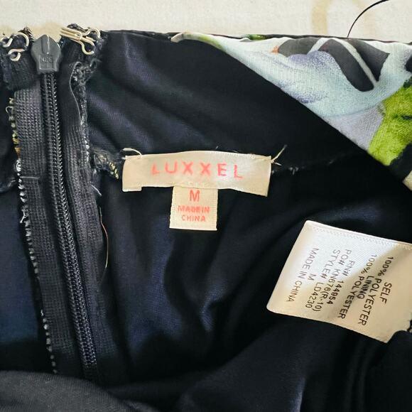 Luxxel Floral Print Spaghetti Stral Maxi Dress Size M Medium Multicolored - Picture 6 of 9